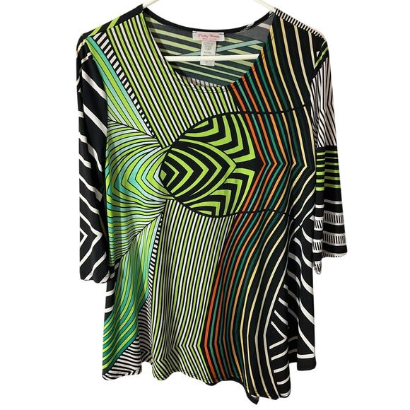 Pretty Woman Small Artsy Geometric Boho Tunic Asymmetrical - Picture 7 of 7